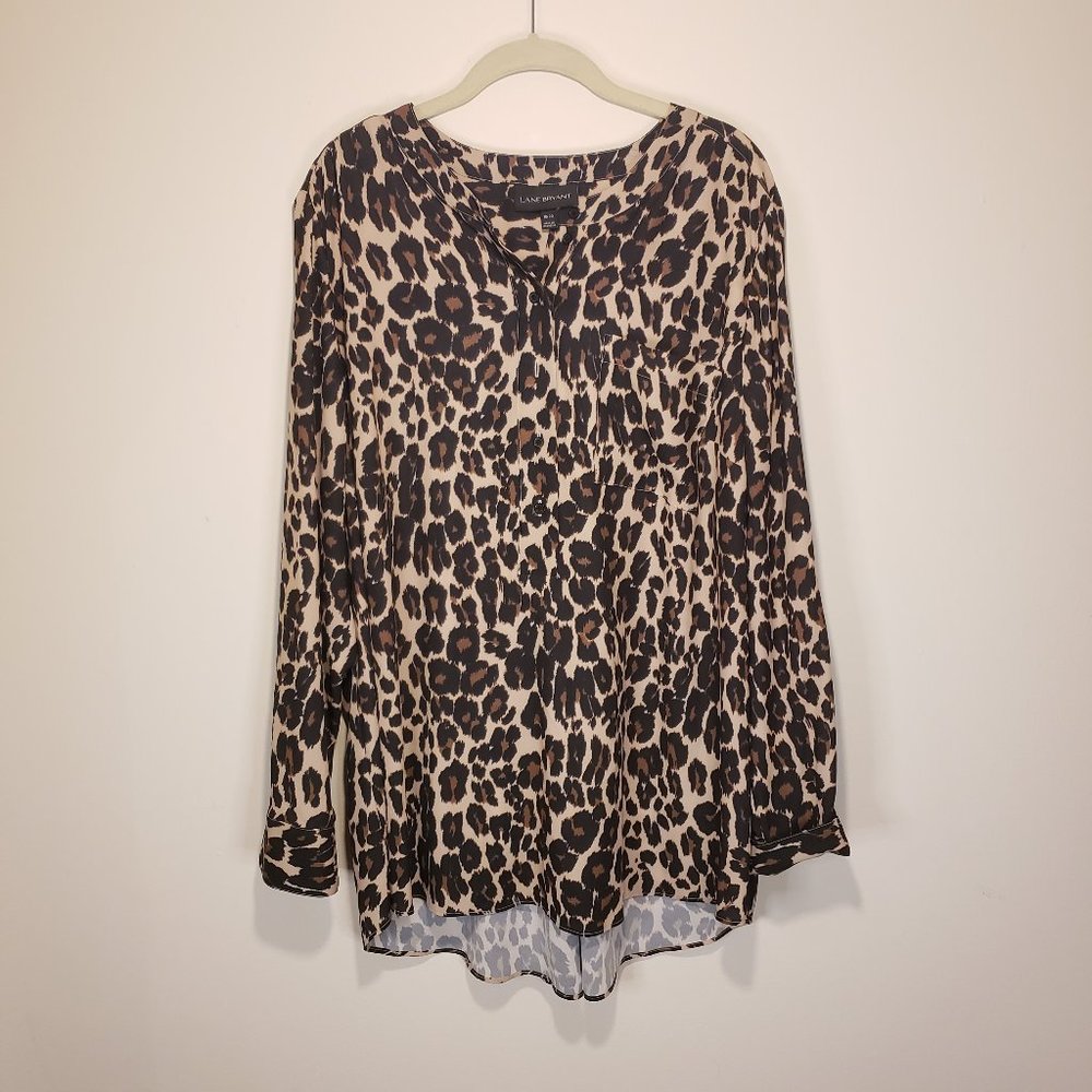 Lane Bryant split neck tunic top